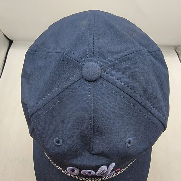 Adidas Womens Blue 5 Panel Golf Script Hat Cap Athletic Outdoors Casual Comfort - Picture 6 of 9